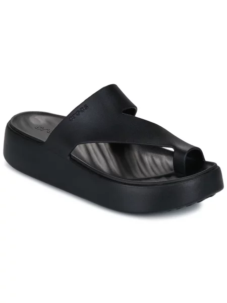 Natikači Crocs s platformo črna