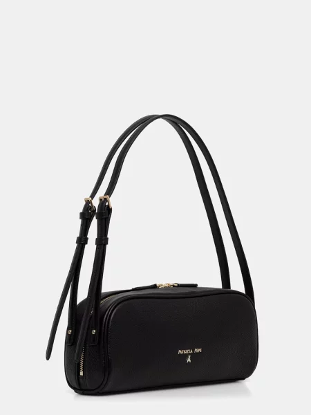 Кожаная сумка-багет Patrizia Pepe