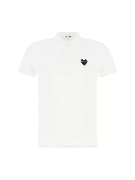 Koszulka polo Comme Des Garcons Play klasyczna biała
