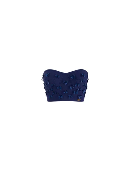 Top Elisabetta Franchi niebieski