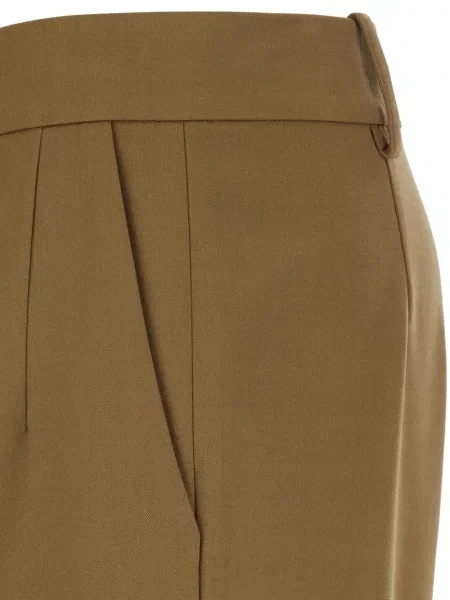 Pantaloni Federica Tosi plisate maro