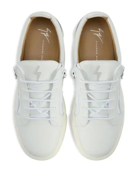 Sneakerși Giuseppe Zanotti Frankie din piele alb