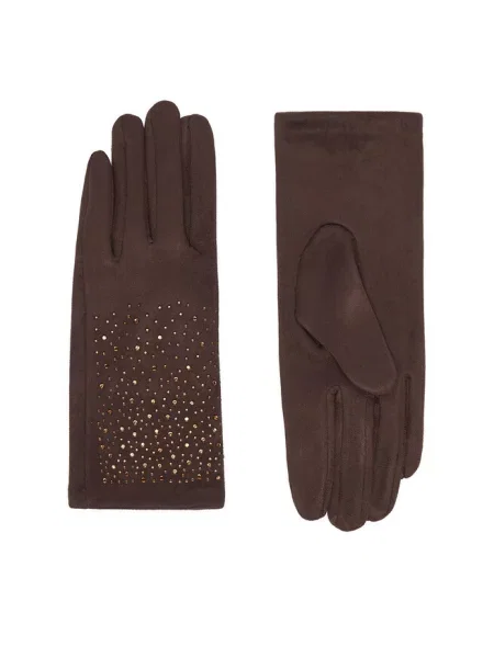 Rękawiczki Nine West brązowe