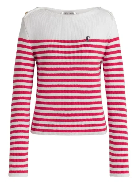 Pulover Alberta Ferretti cu dungi alb