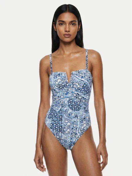 LAUREN RALPH LAUREN Costum de baie albastru