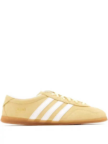 Sneakersy Adidas Adizero w paski zamszowe z nadrukiem szare