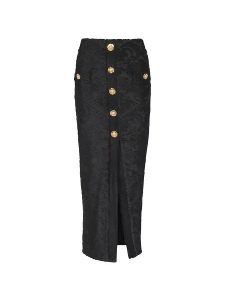 Sukňa Balmain čierna