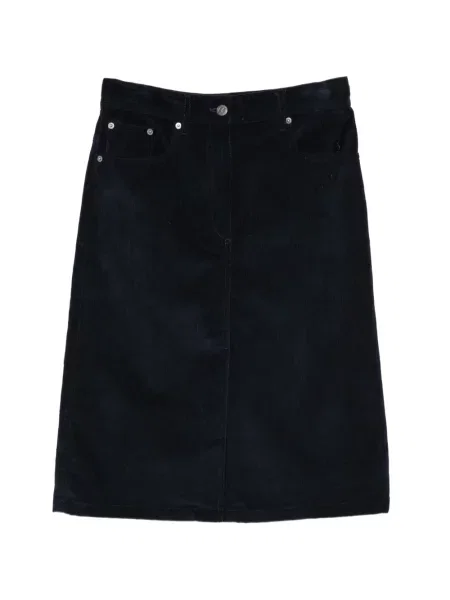 Samt midi-suknja A.p.c. plava