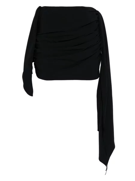 Fusta mini The Attico drapată negru