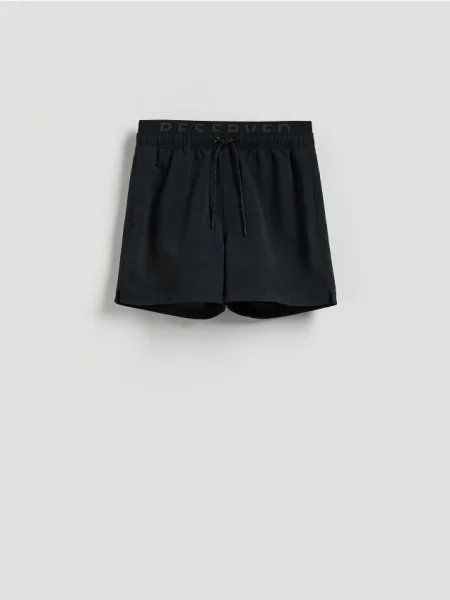 Reserved Pantaloni scurți pentru plajă uni negru