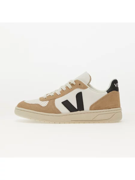 Sneakersy Veja V-10 zamszowe z logo białe