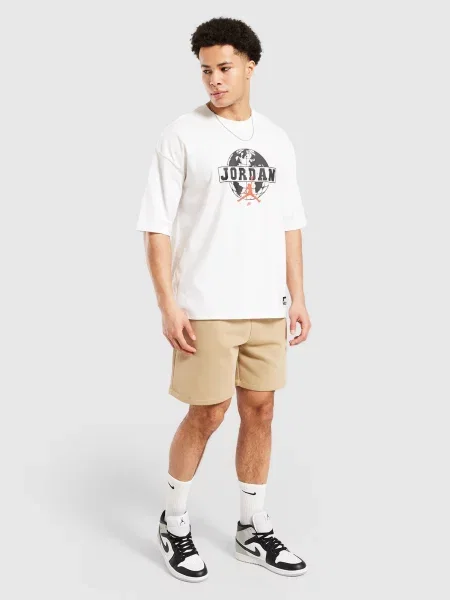Jordan Szorty Brooklyn Fleece Varsity beżowe