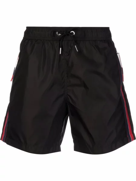 Slip de baie Moncler cu autograf negru