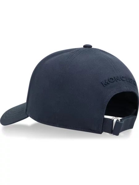Czapka z daszkiem Moncler niebieska