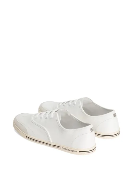 Sneakerși Dolce & Gabbana cu șireturi din piele alb