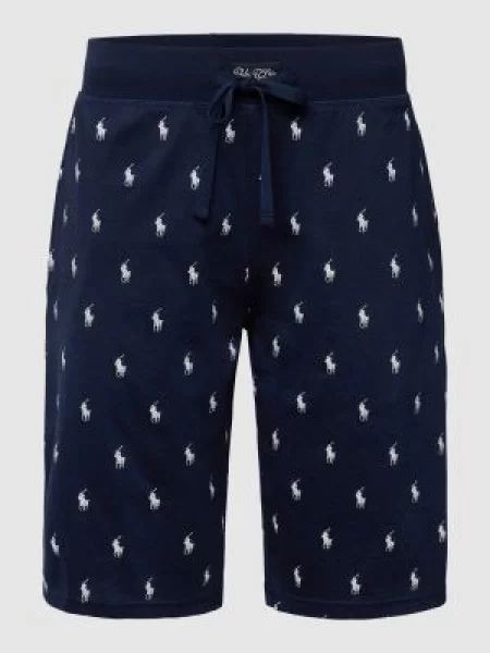 Szorty z dzianiny dresowej z bawełny Polo Ralph Lauren Underwear granatowe