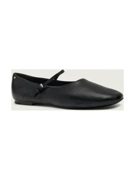 TORY BURCH Bőr balerina MARY JANE fekete