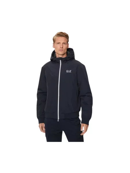 Kurtka Ea7 Emporio Armani z kapturem granatowa