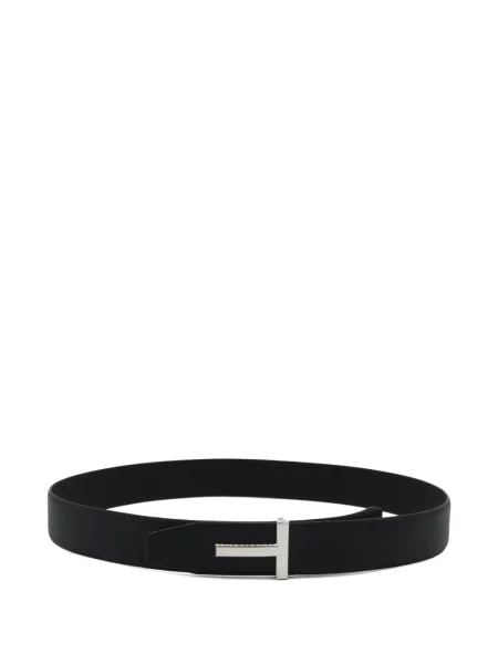 Curea Tom Ford din piele cu autograf negru