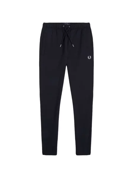Běžecké kalhoty Fred Perry s výšivkou se stahovací šňůrkou modré