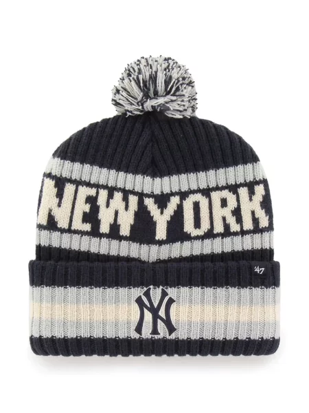 47 brand czapka z pomponem MLB New York Yankees czarna
