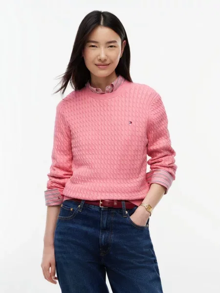 Tommy Hilfiger bluzka z dzianiny Kobiety S różowy