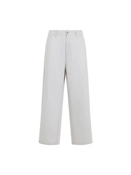 Carhartt Wip Spodnie Mężczyzna Wielobarwność L Mercer Stripe Single Knee Pant białe