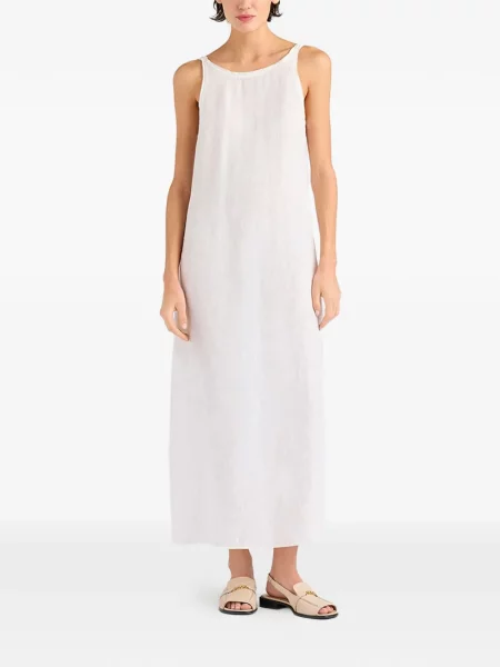 Rochie maxi Momoni cu bretele alb