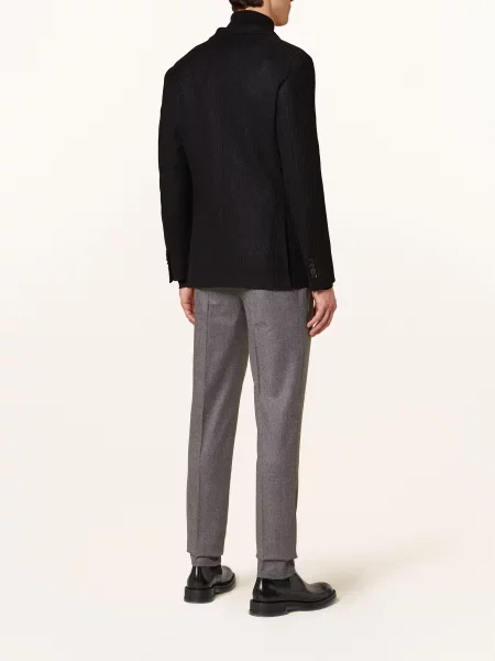 Etro Marynarka Z Dzianiny Slim Fit schwarz czarna
