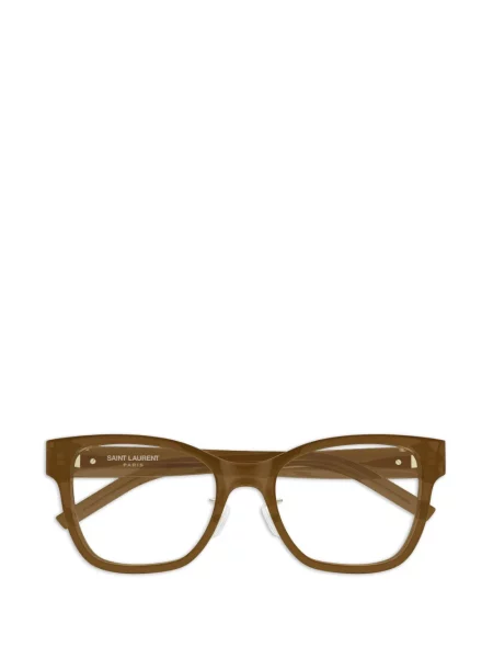 Ochelari de soare Saint Laurent Eyewear cu autograf maro