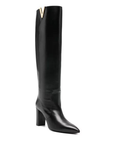 Botine Via Roma 15 din piele negru