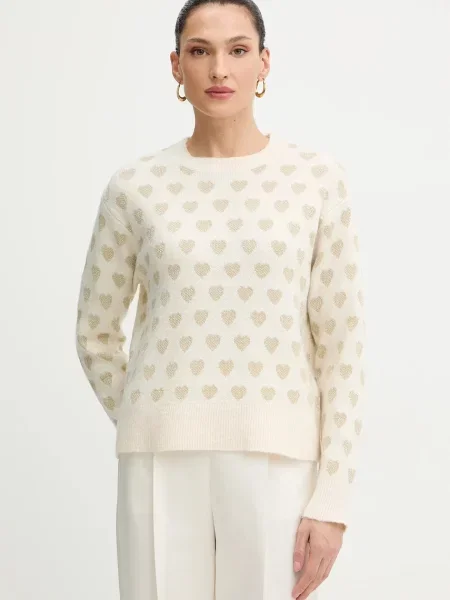 Пуловер Morgan бежово от лека материя MCOEUR сиво