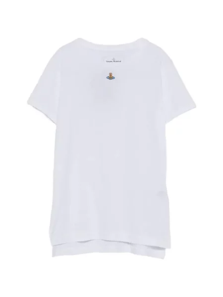 Tricou Vivienne Westwood cu broderie alb