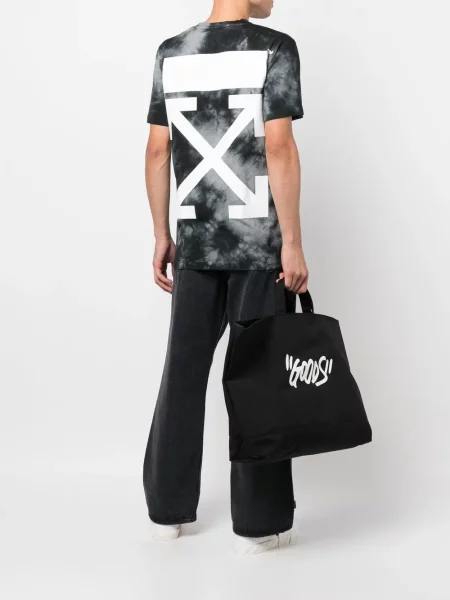 Μπλούζα Off-white με σχέδιο γραβάτες λευκό