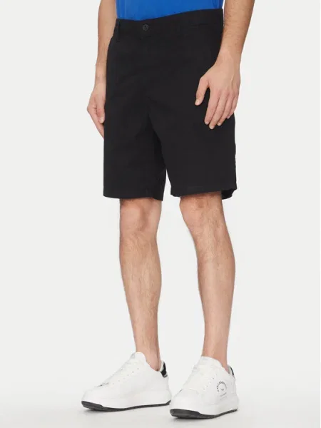 Pantaloni scurți din denim Karl Lagerfeld Jeans negru