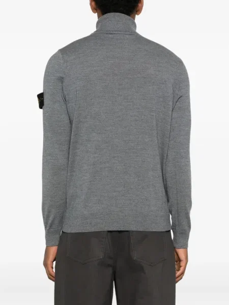 Pulover Stone Island cu strasuri gri