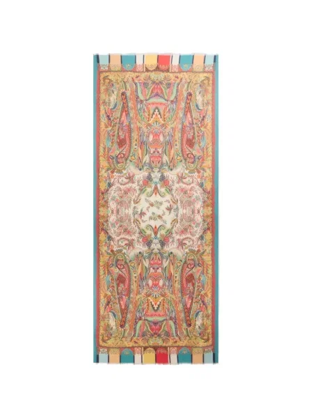 Fular Etro cu model paisley portocaliu