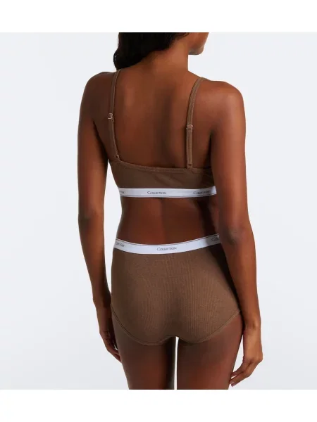 Chiloți briefs Calvin Klein Collection tricotate maro