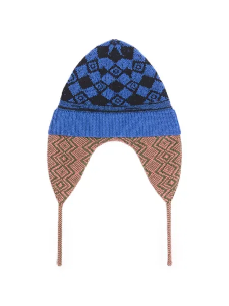Căciulă Dries Van Noten de lână albastru