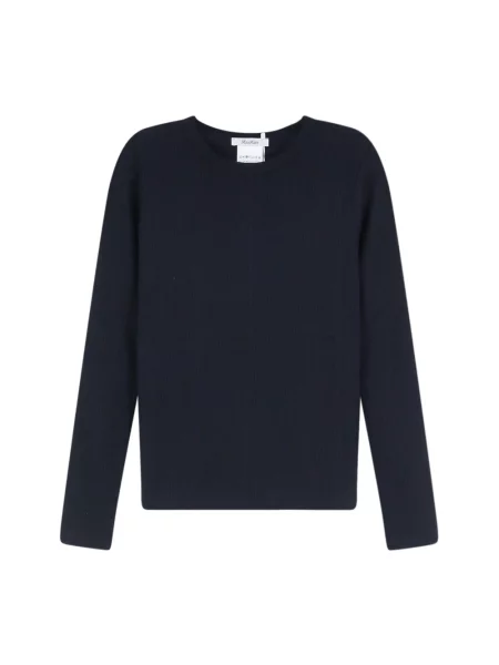 Dzianinowy top Max Mara niebieski