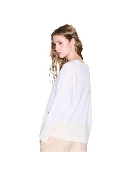 Armani Exchange Sveter Écru biela