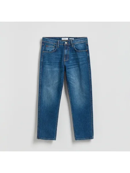 Reserved Koptatott hatású straight farmer kék