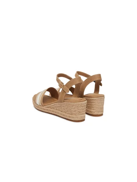 Éksarkú pántos espadrilles Tommy Hilfiger bézs