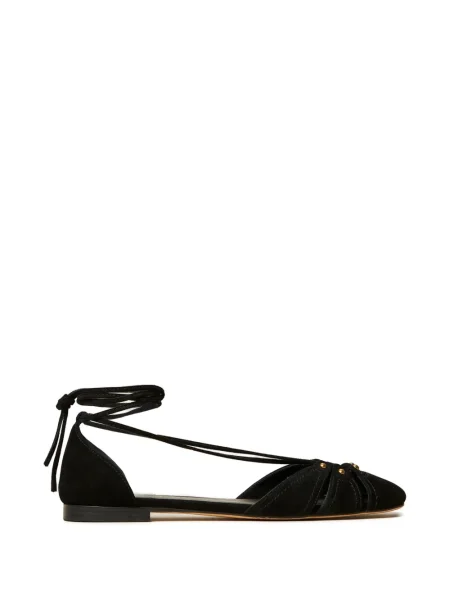 Papuci tip mules Twinset din piele negru