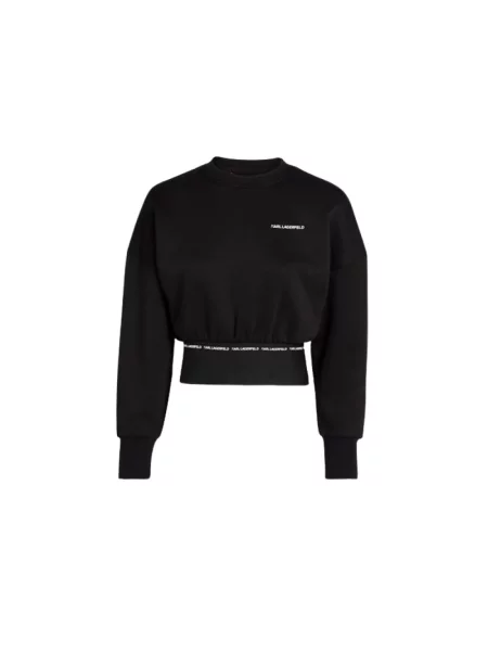 Bluza sportowa Karl Lagerfeld z logo czarna