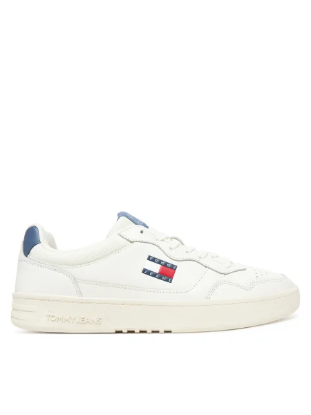 Sportcipők Tommy Jeans New Tjm Cupsole Leather Ess fehér