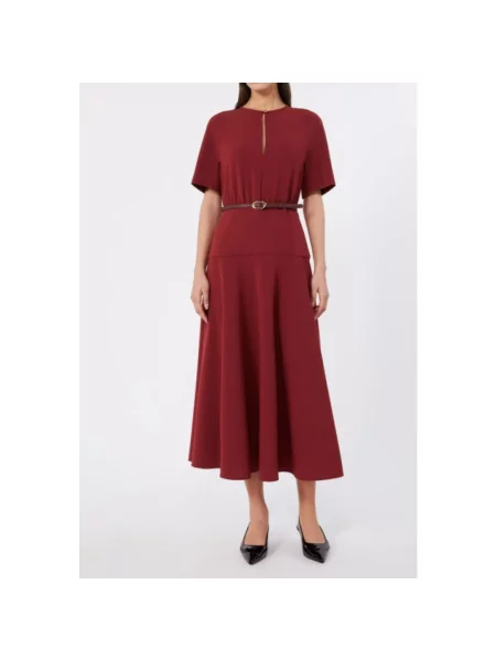 Sukienka midi Max Mara czerwona