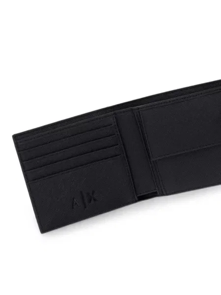 Portofel Armani Exchange cu imagine negru