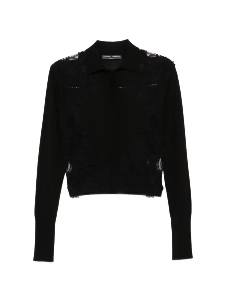 Cardigan Ermanno Scervino de lână negru