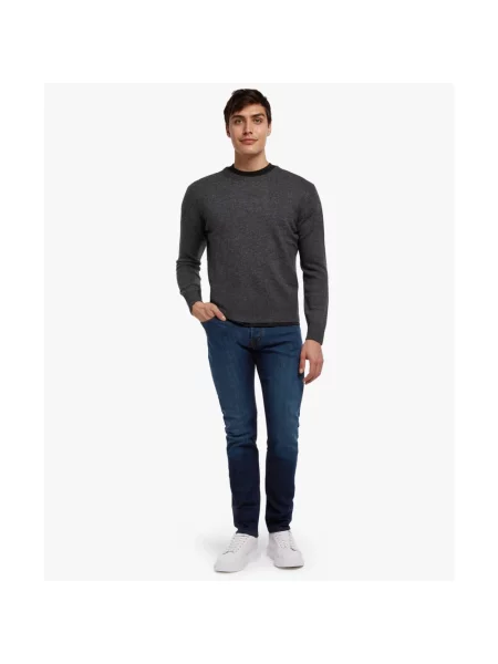 Sweter Brooks Brothers z kaszmiru szary